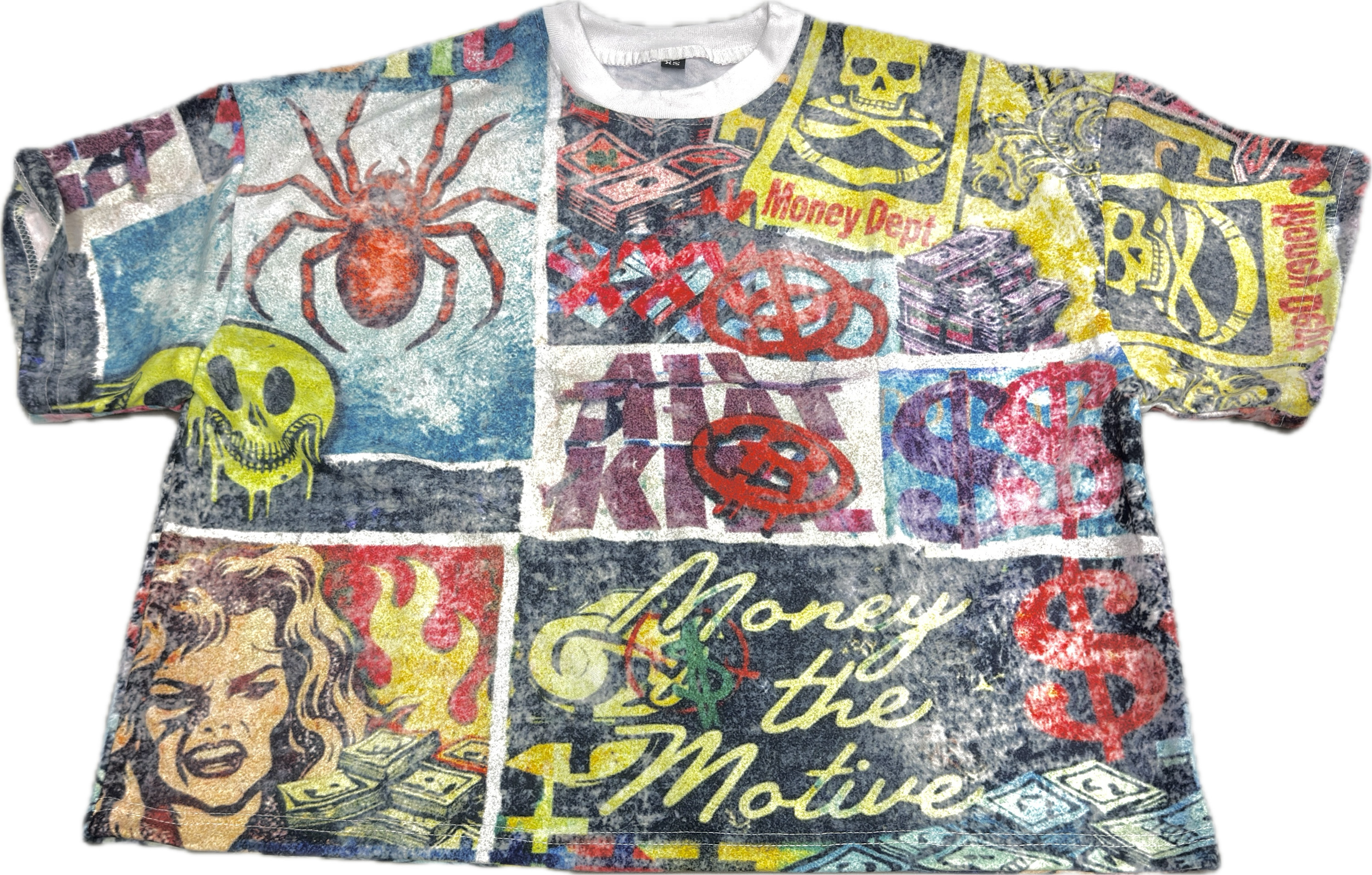 Money Chaos Detachable Sleeve Tee